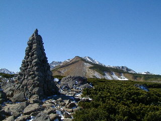 白馬乗鞍岳山頂